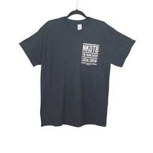 New Kids on the Block The Main Event Local Crew T-Shirt 2015 Men's Large Black‎